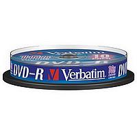 Verbatim DVD-R 4.7GB 16x Matt Silver Spindle 10