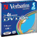 Verbatim DVD R Colour 5-Pack ( VB DVD R 5pk sJC Col )