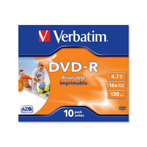 DVD-R Recordable Disk Write-once Cased