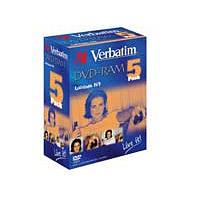 Verbatim DVD-RAM 4.7GB 120min 2x Speed 5 Pack
