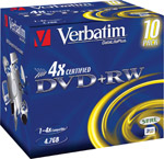 Verbatim DVD-RW / DVD RW 10-Packs ( VB DVD RW 10pk JC )