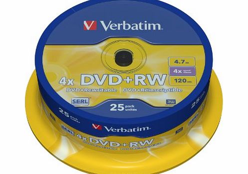 Verbatim DVD RW 25-Pack ( VB DVD RW 25pk CB )