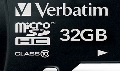 Verbatim Memory Card - MicroSDHC - 32GB - Class 10