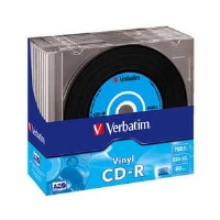 VERBATIM  CD-R 52x Vinyl 10pk slim