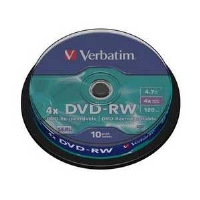VERBATIM  DVD-RW 4x 10pk spindle