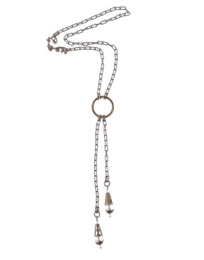 Verde Rocks Double Pearl Pendant