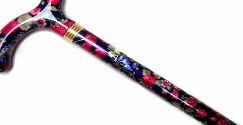 Verko Ladies Slimline Extending Elegant Walking Stick (dark blue)