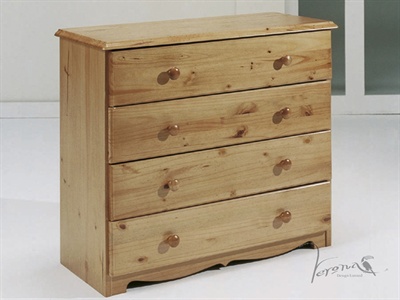 Verona Design Ltd Verona 4 Drawer Chest Small Single (2