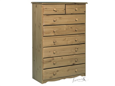Verona 6+2 Drawer Chest Small Single (2