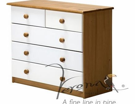 Verona Designs 3 2 Drawer Chest Antique With White Details