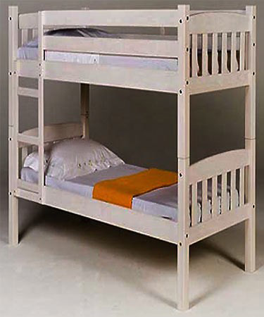 Verona Designs America Whitewash 3ft Bunk Bed
