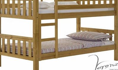 Verona Designs Barcelona 2ft6 Short Antique Bunk Bed