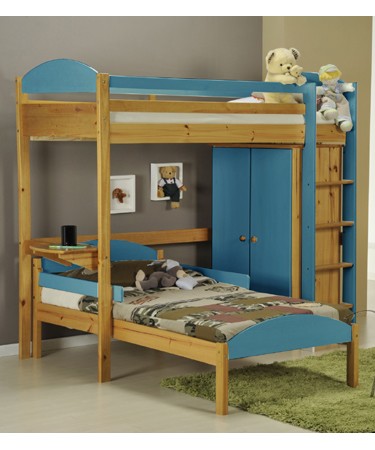 Verona Designs Highsleeper L shaped bunk and wardrobe