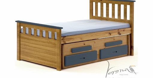 Junior Captains Bed With Guest Bed & Drawers