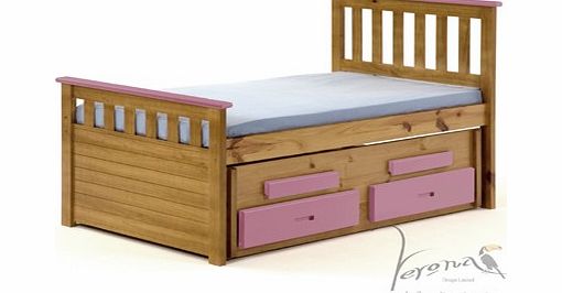 Junior Captains Bed with Guest Bed and Drawers