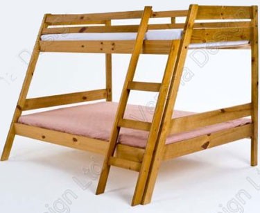 Verona Designs Three Sleeper Triple Bunk Bed