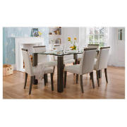 Dining Table & 6 Siena Chairs, Cream
