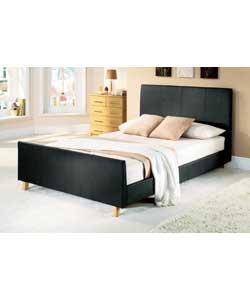 Verona Upholstered Double Bedstead with Tufted Mattress