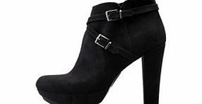 Versace 1969 Womens Julie black suede ankle boots