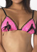 Versace All over Lace peek a boo triangle bra