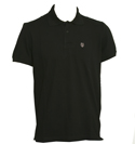 Versace Black Pique Polo Shirt