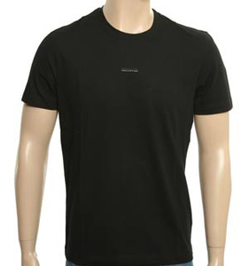 Versace Black T-Shirt with Printed Logo