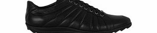 Versace Collection Black leather cleated sole sneakers