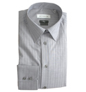 Versace Grey Stripe Long Sleeve Shirt