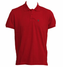 Red Pique Polo Shirt