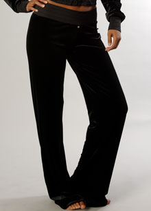 Velour track pant