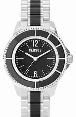 Versus Versace Ladies Two-Tone Black and Silver