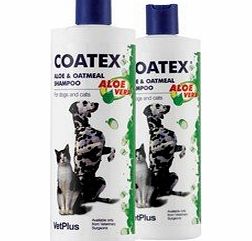 VetPlus Coatex Aloe and Oatmeal Shampoo 500ml Dogs Cats