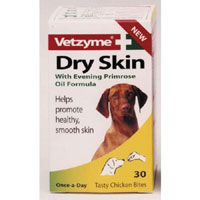 vetzyme Dry Skin and Evening Primrose Tablets 30 Tablets