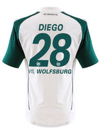 VFL Wolfsburg Adidas 2010-11 Wolfsburg Adidas Home Shirt (Diego 28)