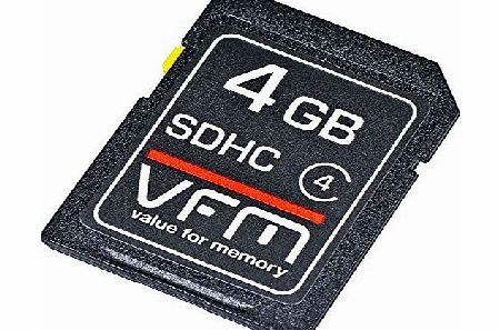 VFM Memory Cards for Vivitar Cameras - 4gb class 4 SD cards for SDHC Digital cameras for Vivicam, iTwist and Vstyle series of Compact and Point amp; Shoot Cameras. Protect your photos and HD Video wi
