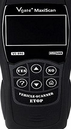 Vgate VS-890 Maxiscan OBD-II   professional EOBD Automobile Diagnostic Code Reader Scanner Tool- Black