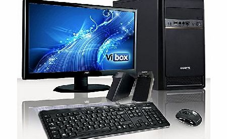 Vision Package 14 - Home, Office, Family, Gaming PC, Multimedia, Desktop PC, Computer, Full Package with 19`` Monitor, Speakers, Keyboard & Mouse Complete Bundle Including Windows 8.1 64Bit (