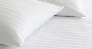 Viceroybedding White King Size 300 Thread Count Egyptian Cotton Striped Duvet Cover Set by Viceroybedding