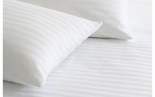 Viceroybedding White Single Size 300 Thread Count Egyptian Cotton Striped Duvet Cover Set by Viceroybedding