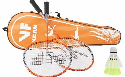 Vicfun Hobby Set Typ B 1.6 Badminton Set - Orange/White/Black