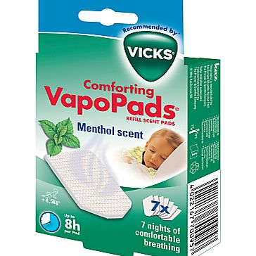 Vicks Comforting Menthol Vapopads, Refill Pads