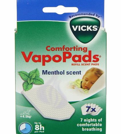 Vicks VapoPads Refill Scent Pads for Vicks Comforting Vapors Plug In, Inhalator and Humidifiers