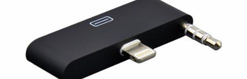 VicTop 30 Pin to 8 Pin 8 Pin to 30 Pin 3.5mm Audio Adapter Converter for iPhone 5 iPod Touch 5 to Sound dock speaker, like Bose, JBL, iHome, etc-Black