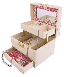 Victoria and Albert Leather Jewellery Box