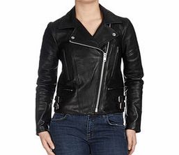 Victoria Beckham Black pure leather biker jacket