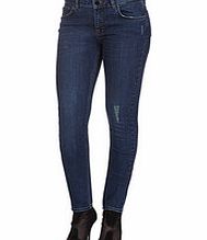 Victoria Beckham Indigo blue super skinny woven jean