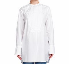 Victoria Beckham White tailored cotton shirt dress