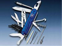 VICTORINOX 17725T2 Army Knife Cybertool Blue