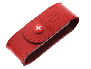 victorinox Accessory - Leather Belt Pouch - Red - 2-4 Layer - Ref. 4052010