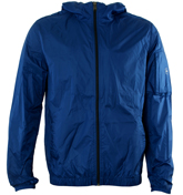 Victorinox Blue Hooded Packaway Jacket